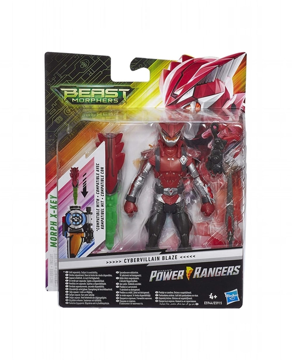 Breadcrumbut, Power Rangers, Power Ranger Beast Morphers Figür 15 cm E5915 E5944 Cybervillain Blaze