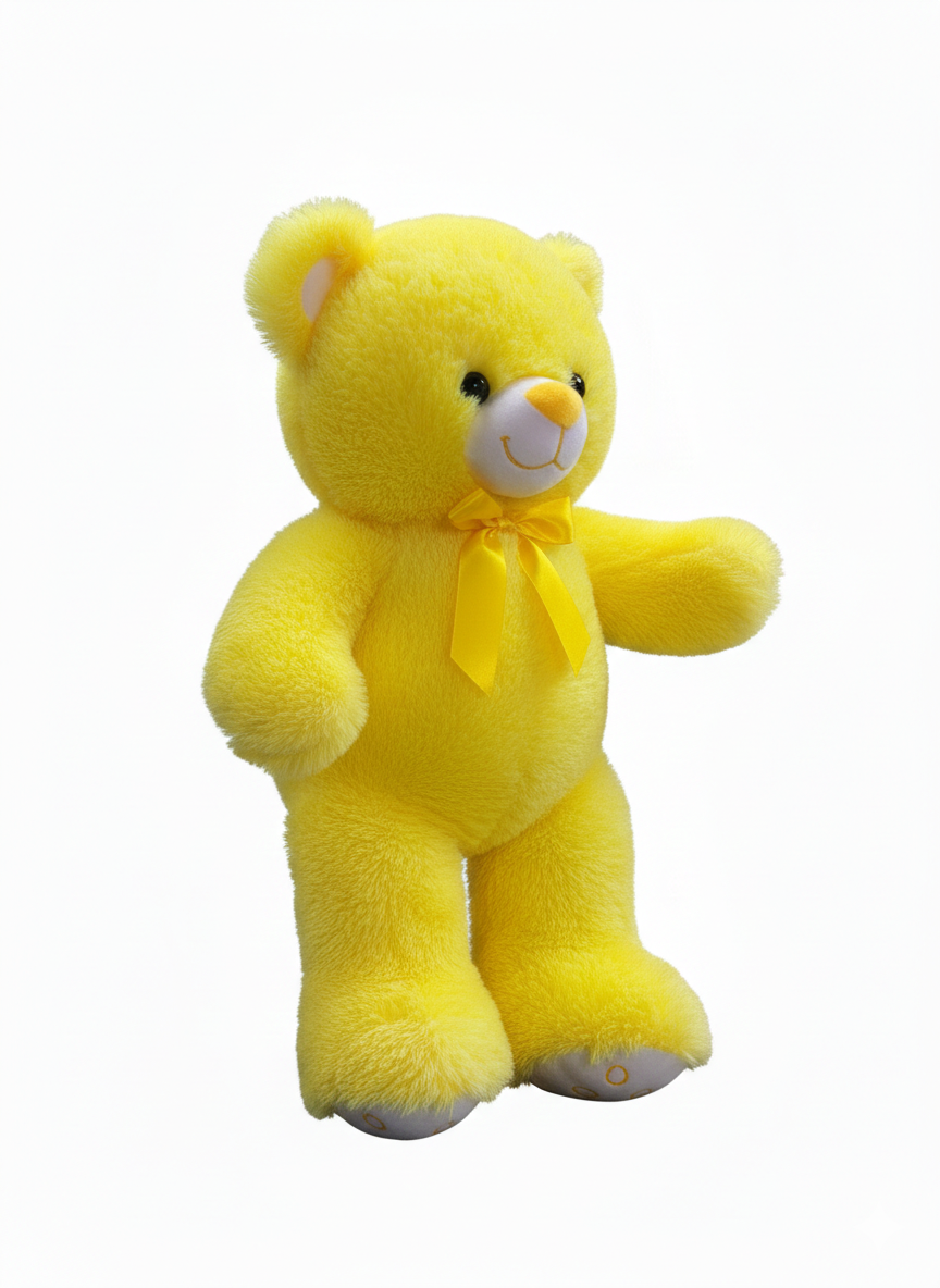 Breadcrumbut, Sunman, Renkli Peluş Ayı 50 cm Sarı