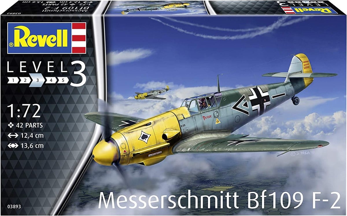 Breadcrumbut, REVELL, Revell 1:72 Messerschmitt Bf109 F-2 Model Seti 63893