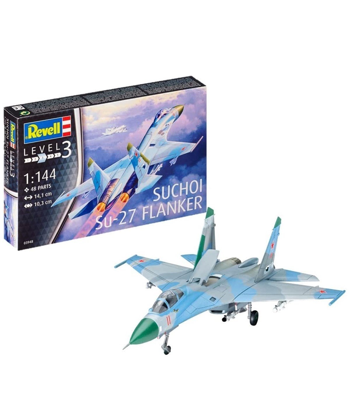 Breadcrumbut, REVELL, Revell Suchoi Su-27 Flanker Maket Set 63948 Level-3
