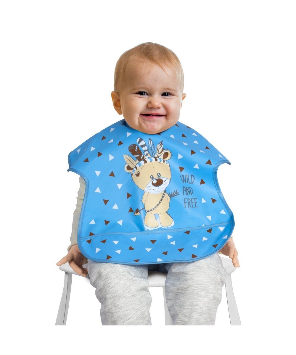 Breadcrumbut, SEVİ BEBE, Sevi Bebe Cepli Muşamba Önlük 00127 Ayıcık