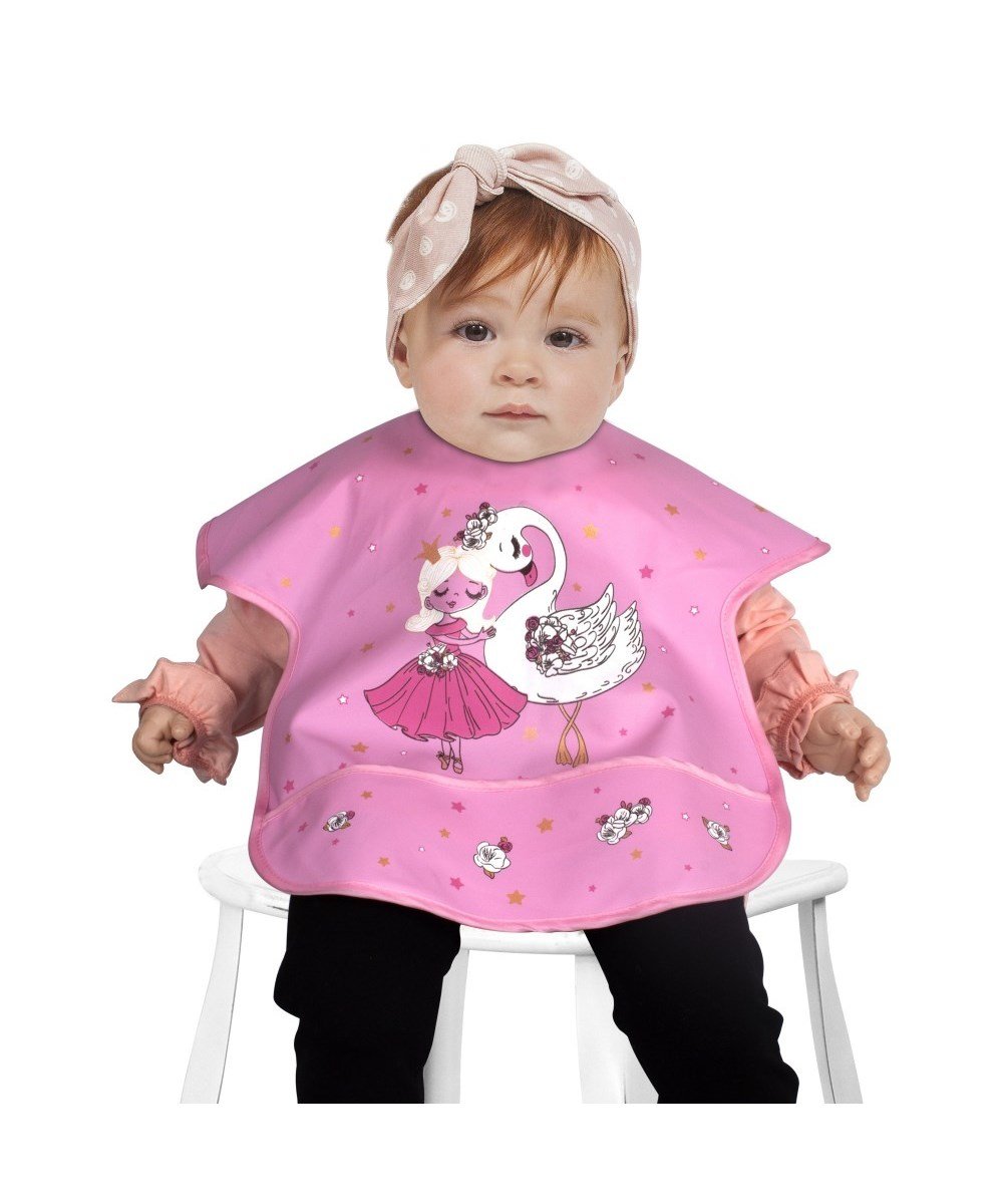 Breadcrumbut, SEVİ BEBE, Sevi Bebe Cepli Muşamba Önlük 00127 Flamingo