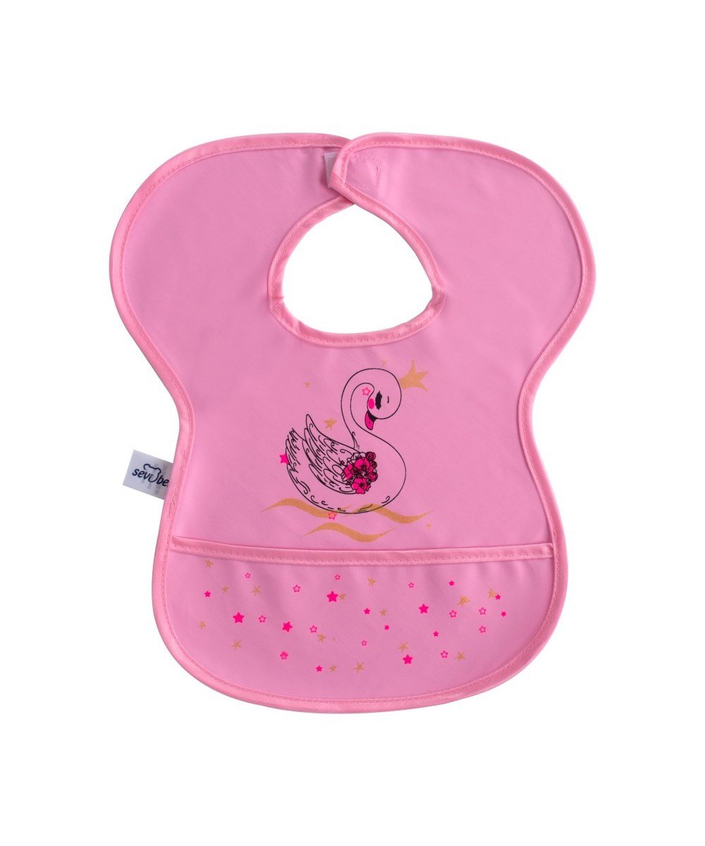 Breadcrumbut, SEVİ BEBE, Sevi Bebe Cırtlı Muşamba Önlük 00223 Pembe