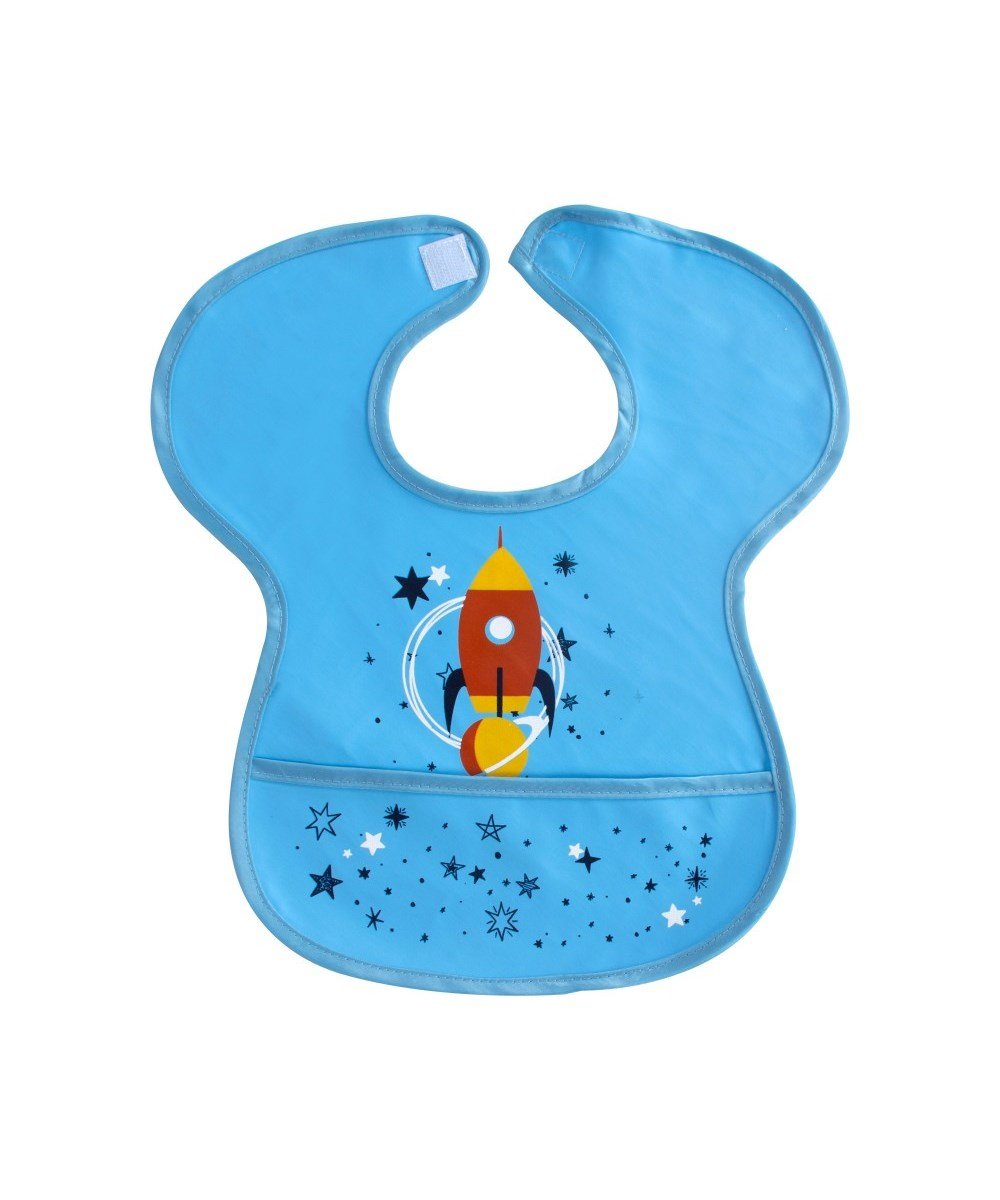 Breadcrumbut, SEVİ BEBE, Sevi Bebe Cırtlı Muşamba Önlük 00223 Mavi