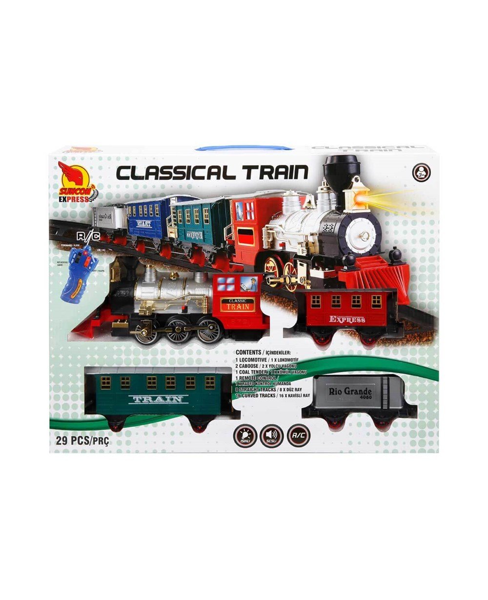 Breadcrumbut, Sunman, SUN-RST-SNC-R/C F/F TREN SET CLASSICAL TRAIN 29PRÇ.SES/IŞIK B/O