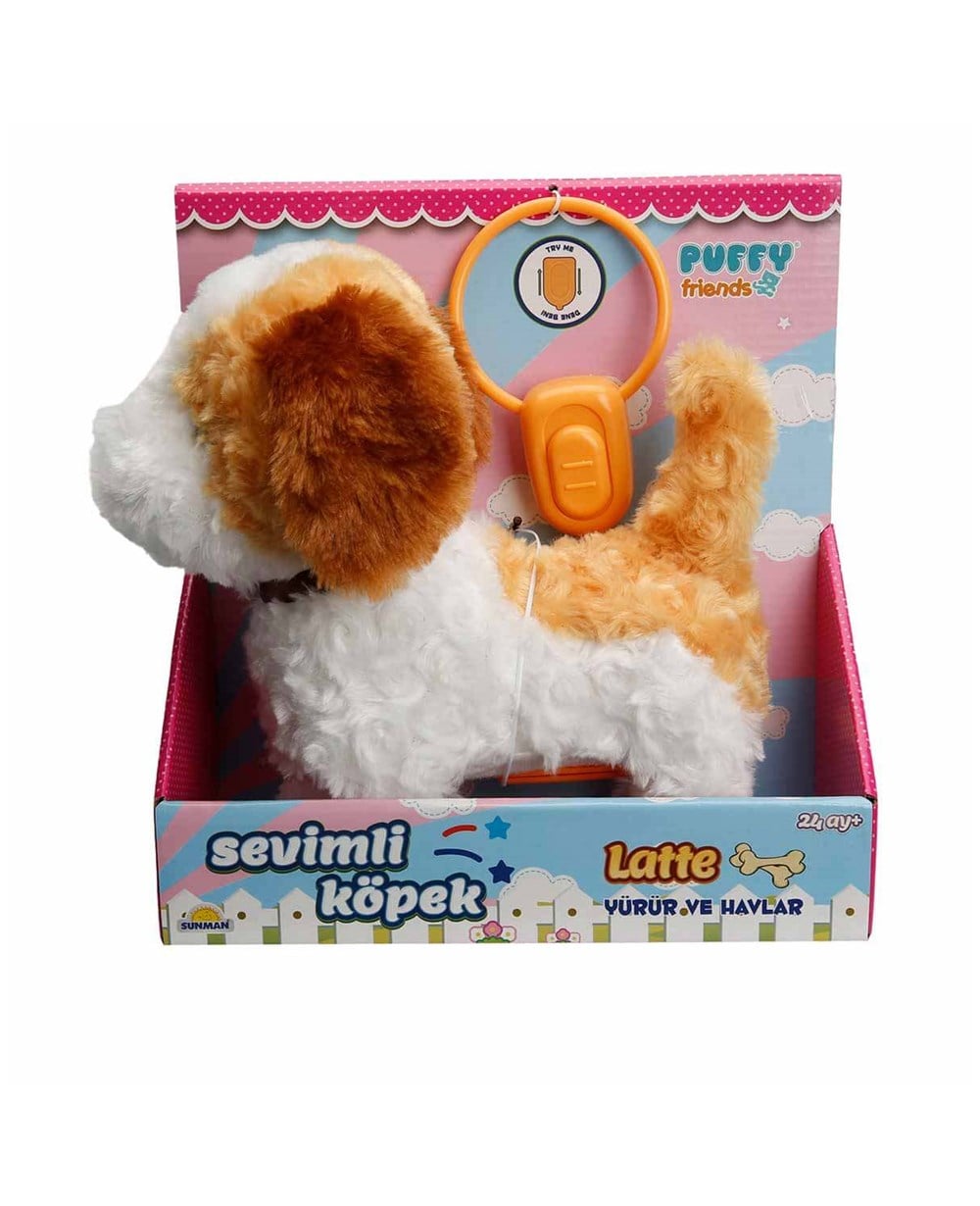 Breadcrumbut, Sunman, Sunman Peluş Sevimli Köpek Latte Yürüyen Sesli