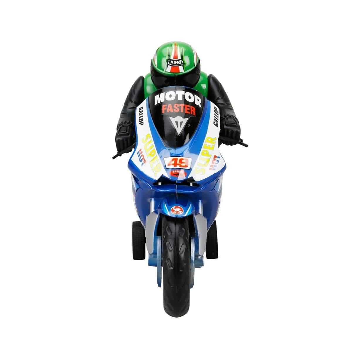 Breadcrumbut, Sunman, Super Racer Sürtmeli Motorsiklet 32 cm 81010 Mavi
