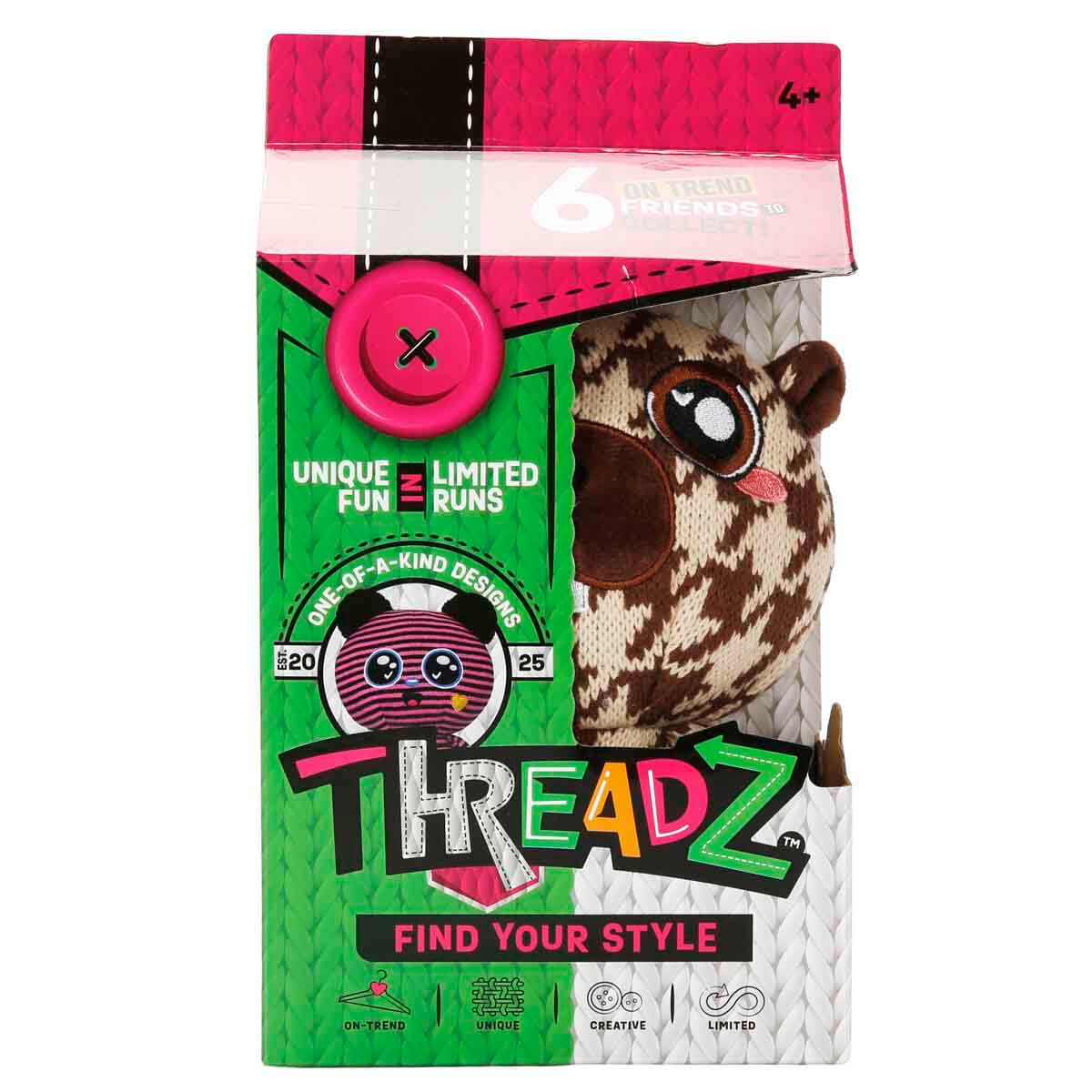 Breadcrumbut, Sunman, Threadz Threadz Peluş 18 cm 00821 Kahverengi