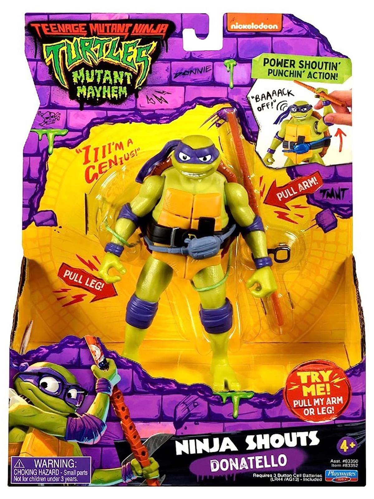 Breadcrumbut, Ninja Turtles, TMNT Ninja Turtles Delüks Aksiyon Figürler TU800000 Donatello