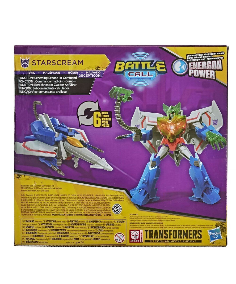 Breadcrumbut, Transformers, Transformers Bumblebee Cyberverse Maceraları Battle Call Figür E8227 E8377 Starscream