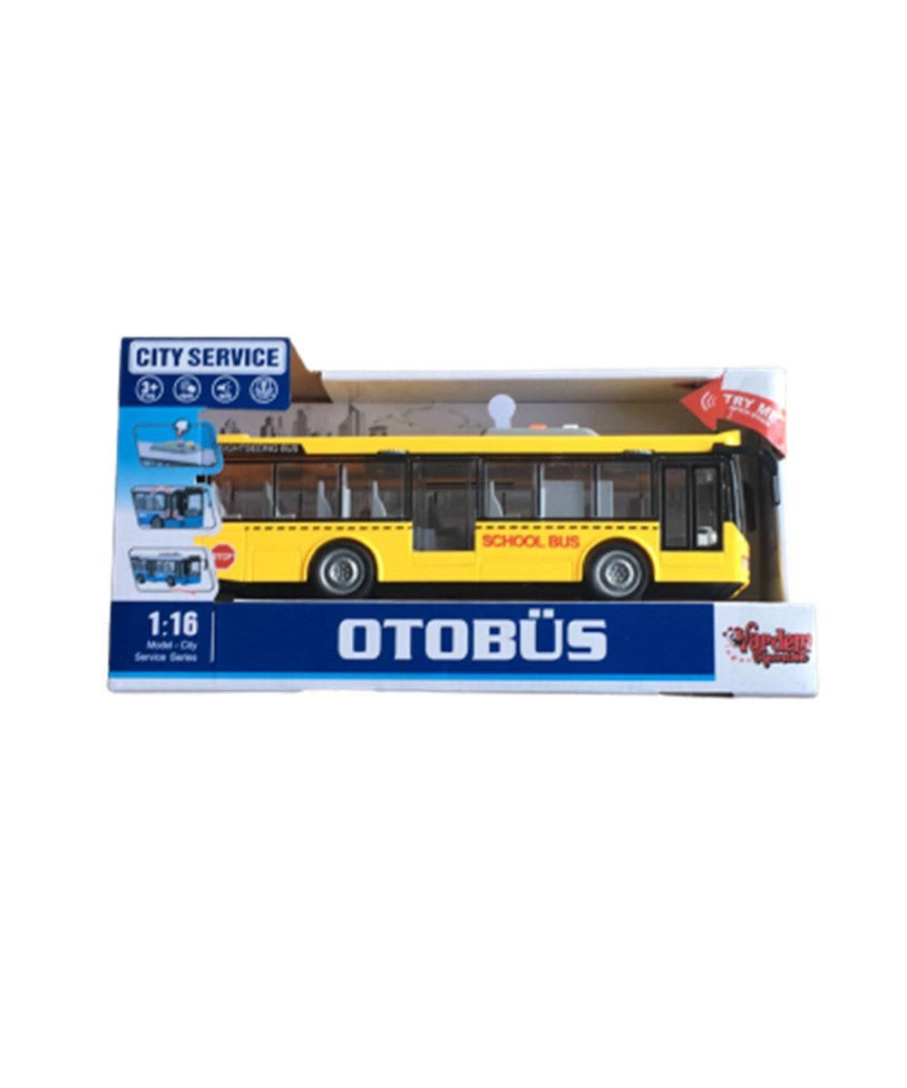 Breadcrumbut, Vardem, Vardem 1:16 Sürtmeli Sesli Işıklı Tek Katlı Okul Otobüs 68310 Sarı