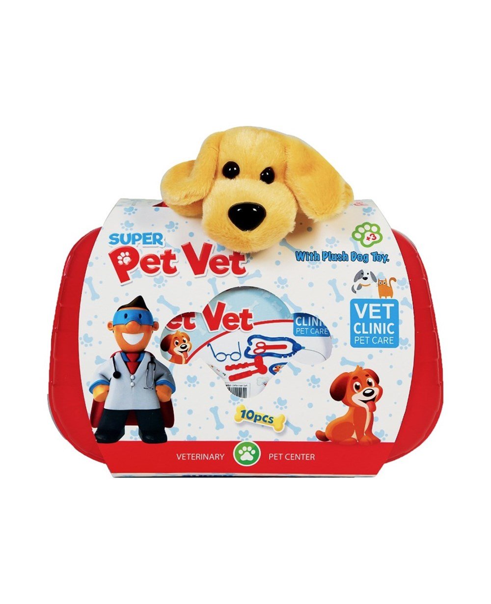Breadcrumbut, UÇARKID, Veteriner Set Peluş Köpek Hediyeli UC137