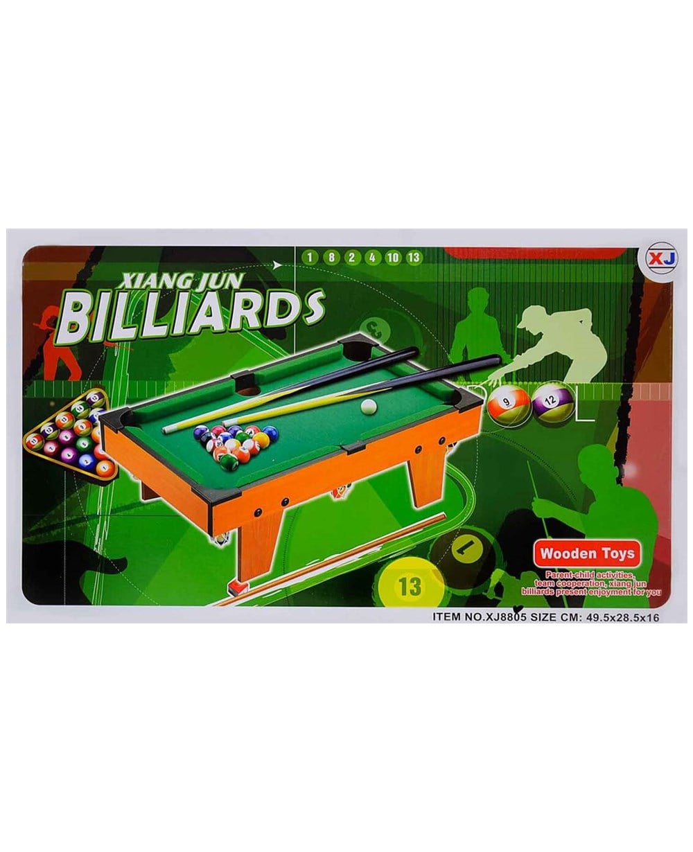 Breadcrumbut, Merkez Oyuncak, XJ8805 Ahşap Bilardo Oyun Seti Orta Boy 11114