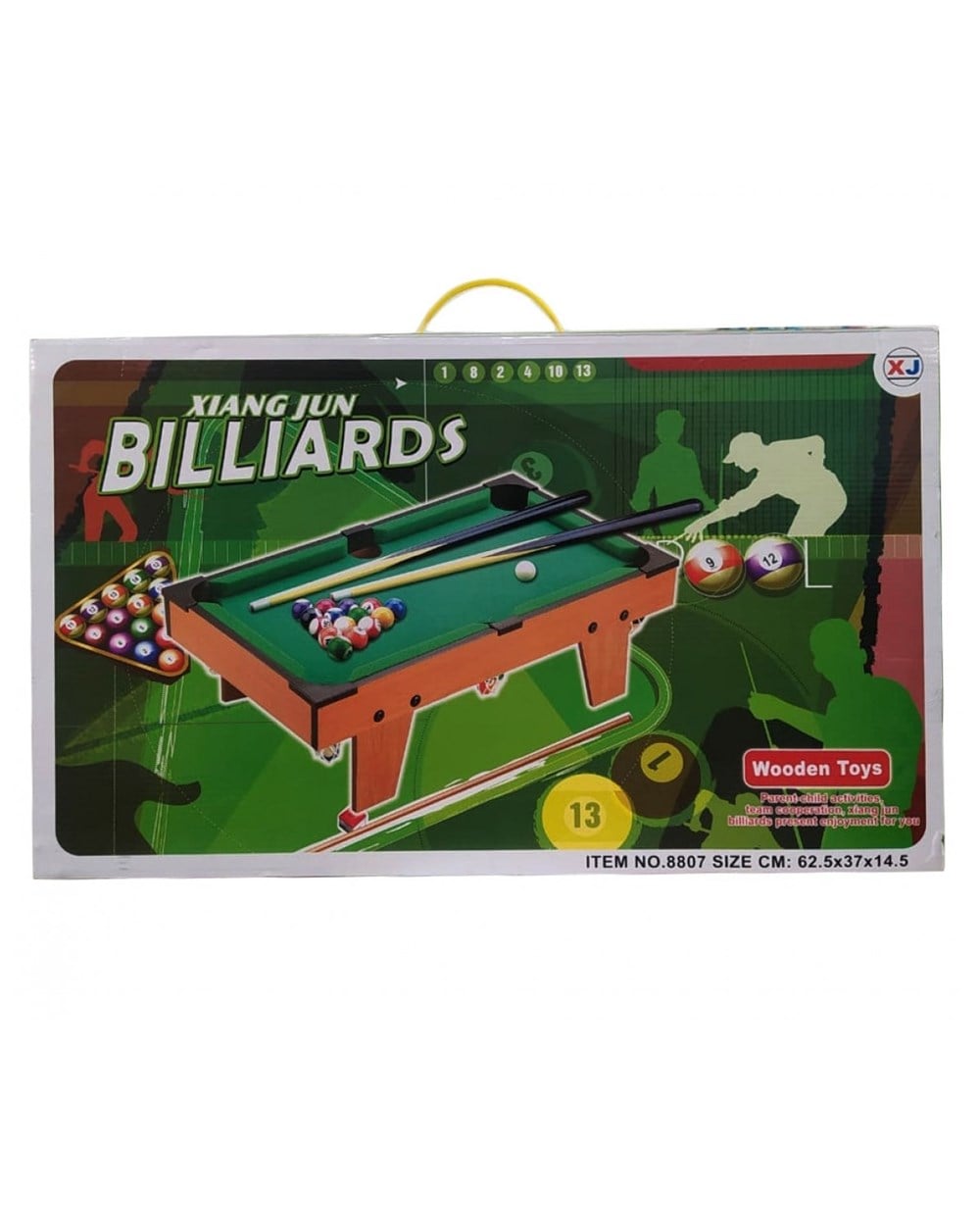 Breadcrumbut, Merkez Oyuncak, XJ8807 Ahşap Bilardo Oyun Seti Büyük Boy 11121