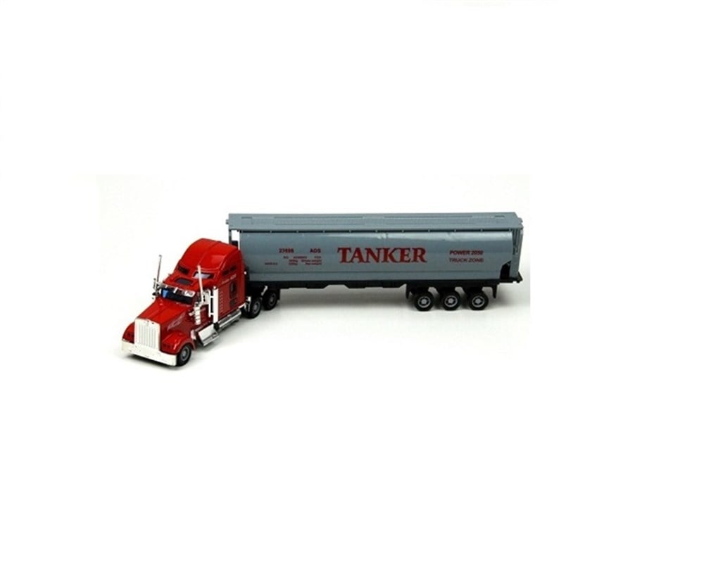 Çek-Bırak ve Sürmeli Arabalar, Merkez Oyuncak, 1:42 Ölçekli Kasalı Metal Model Tır 23715 Kırmızı Tır