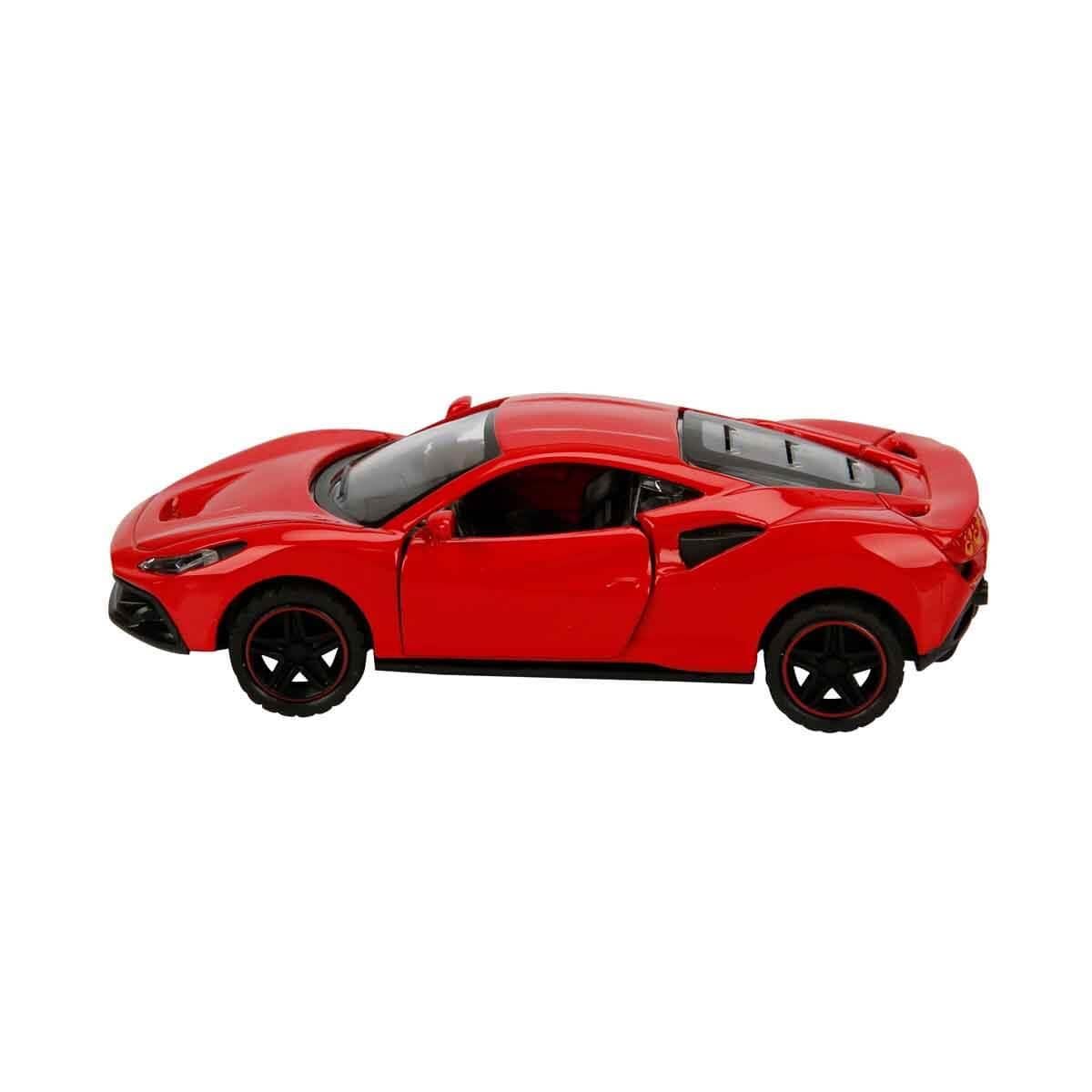 Çek-Bırak ve Sürmeli Arabalar, Sunman, 1:43 Maxx Wheels Yarış Arabası 10 cm 39137 Kırmızı