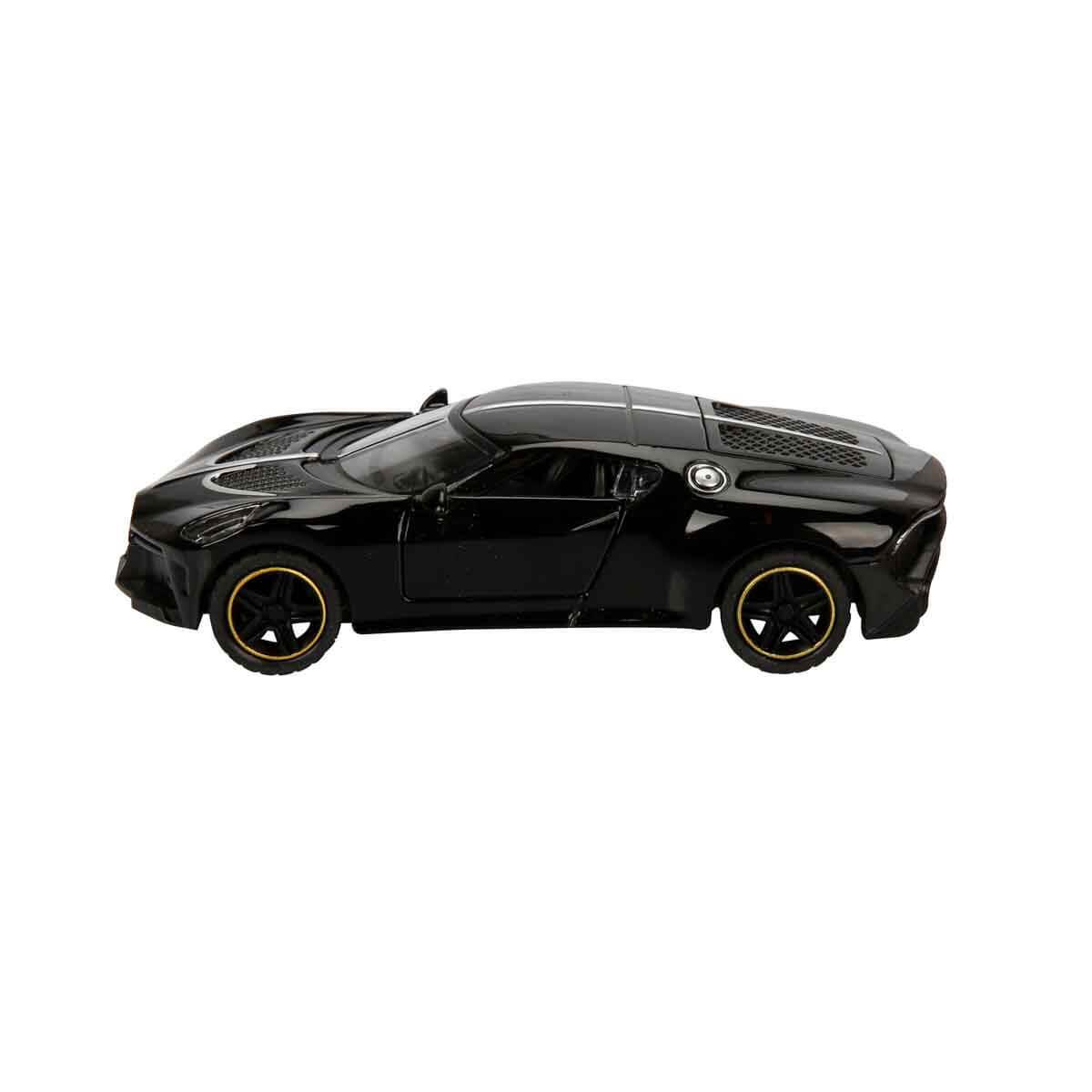Çek-Bırak ve Sürmeli Arabalar, Sunman, 1:43 Maxx Wheels Yarış Arabası 10 cm 39137 Siyah