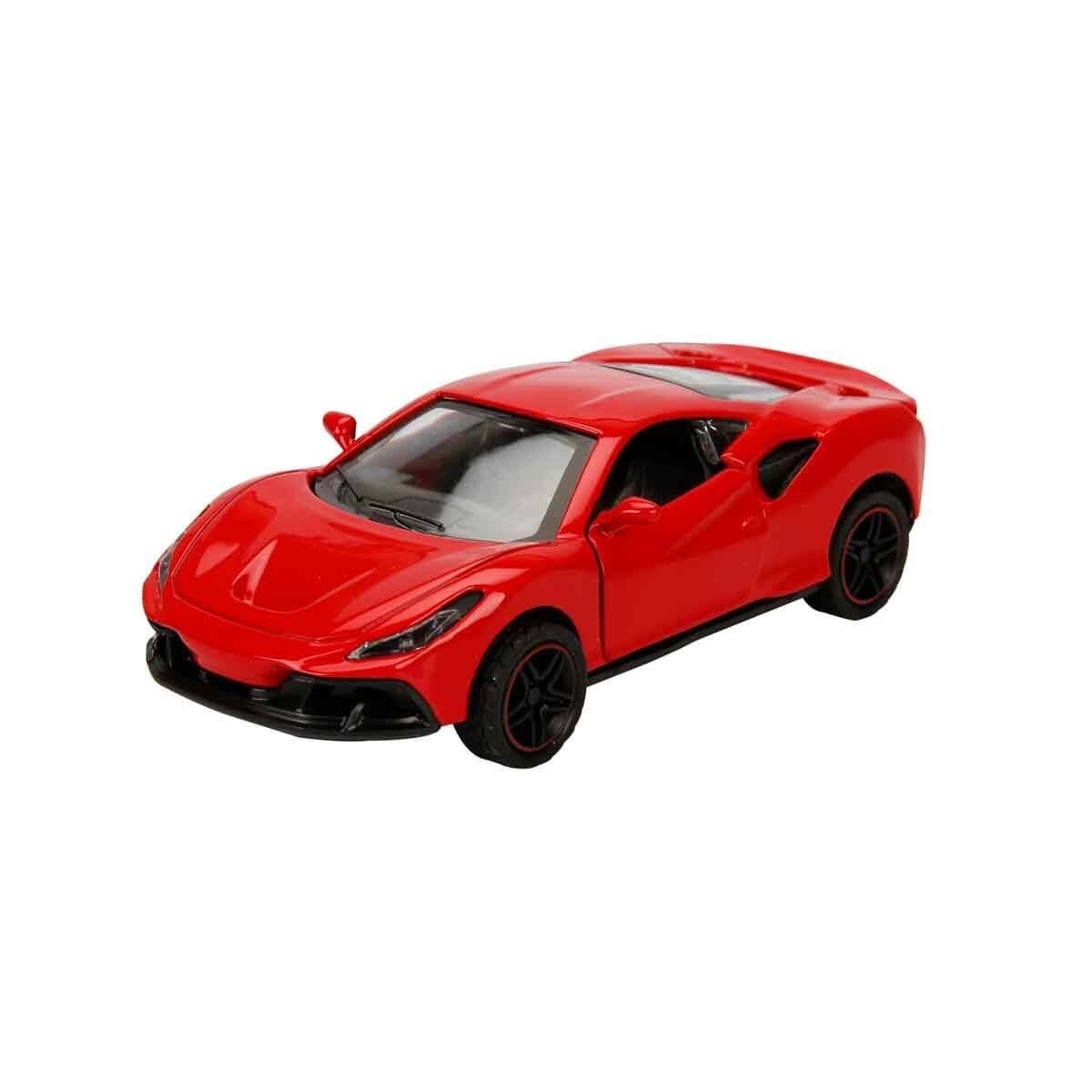 Çek-Bırak ve Sürmeli Arabalar, Sunman, 1:43 Maxx Wheels Yarış Arabası 10 cm 39137 Kırmızı