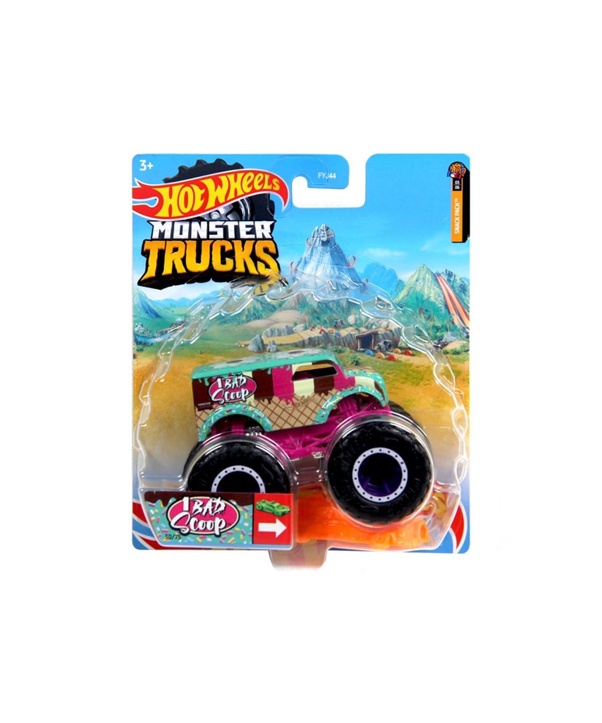 Çek-Bırak ve Sürmeli Arabalar, Hot Wheels, 1:64 Hot Wheels Monster Trucks Araba FYJ44 HHG62 Ibap Scoop