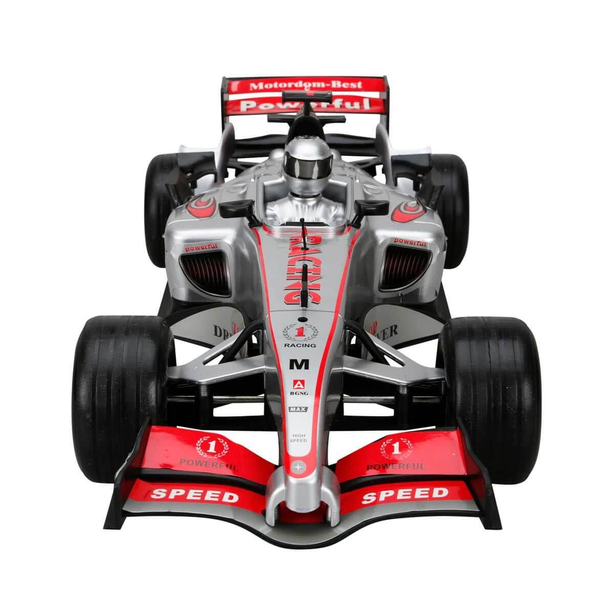 Çek-Bırak ve Sürmeli Arabalar, Sunman, 1:9 Sesli ve Işıklı Formula Friction Araba 42 cm 00910 Gri