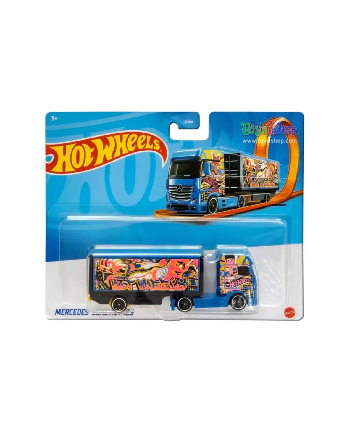 Çek-Bırak ve Sürmeli Arabalar, Hot Wheels, Hot Wheels Kamyonlar BFM60 GRV12 Mercedes Benz Actros