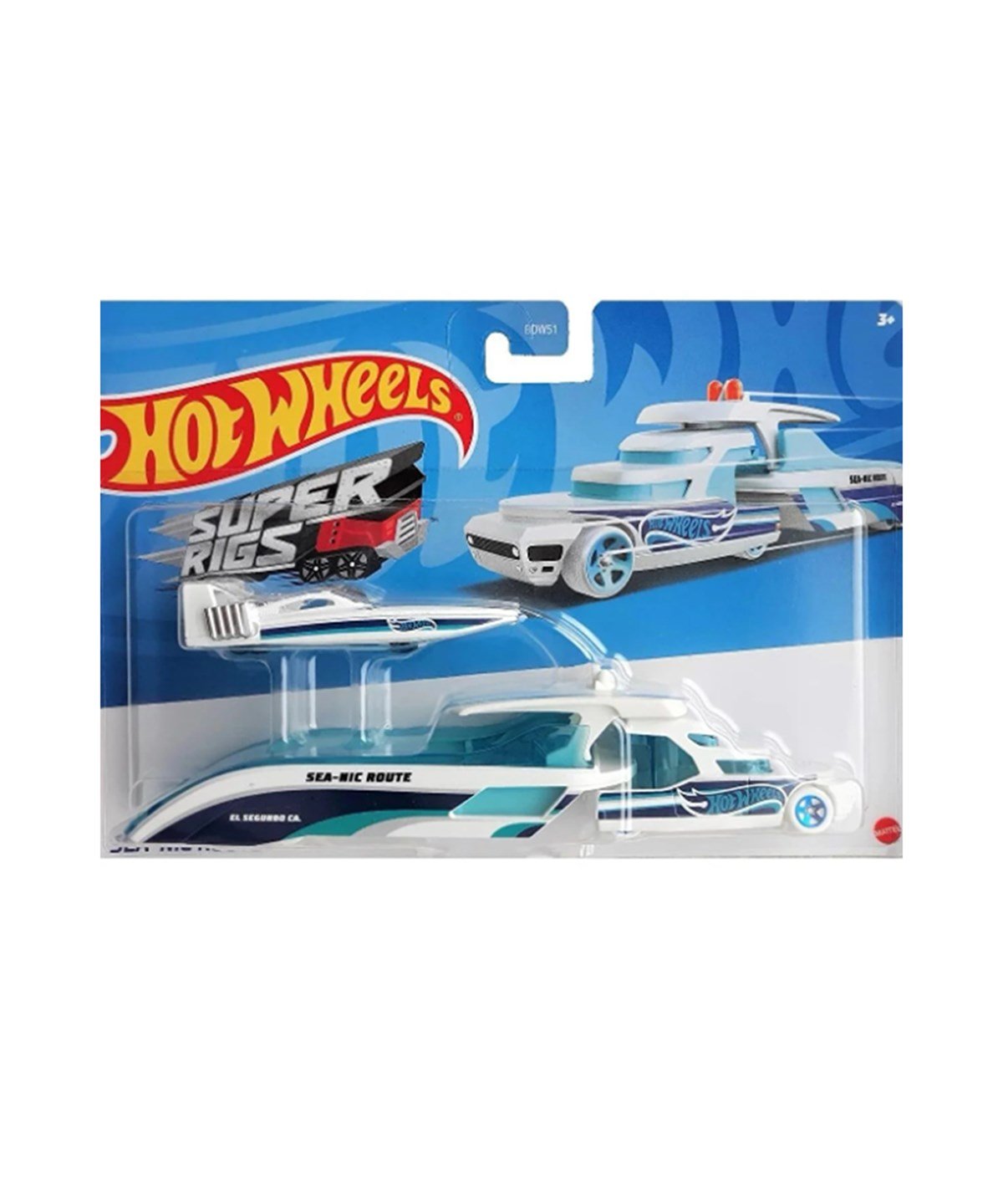 Çek-Bırak ve Sürmeli Arabalar, Hot Wheels, Hot Wheels Taşıyıcı Tırlar BDW51 HDT06 Sea Nic Route