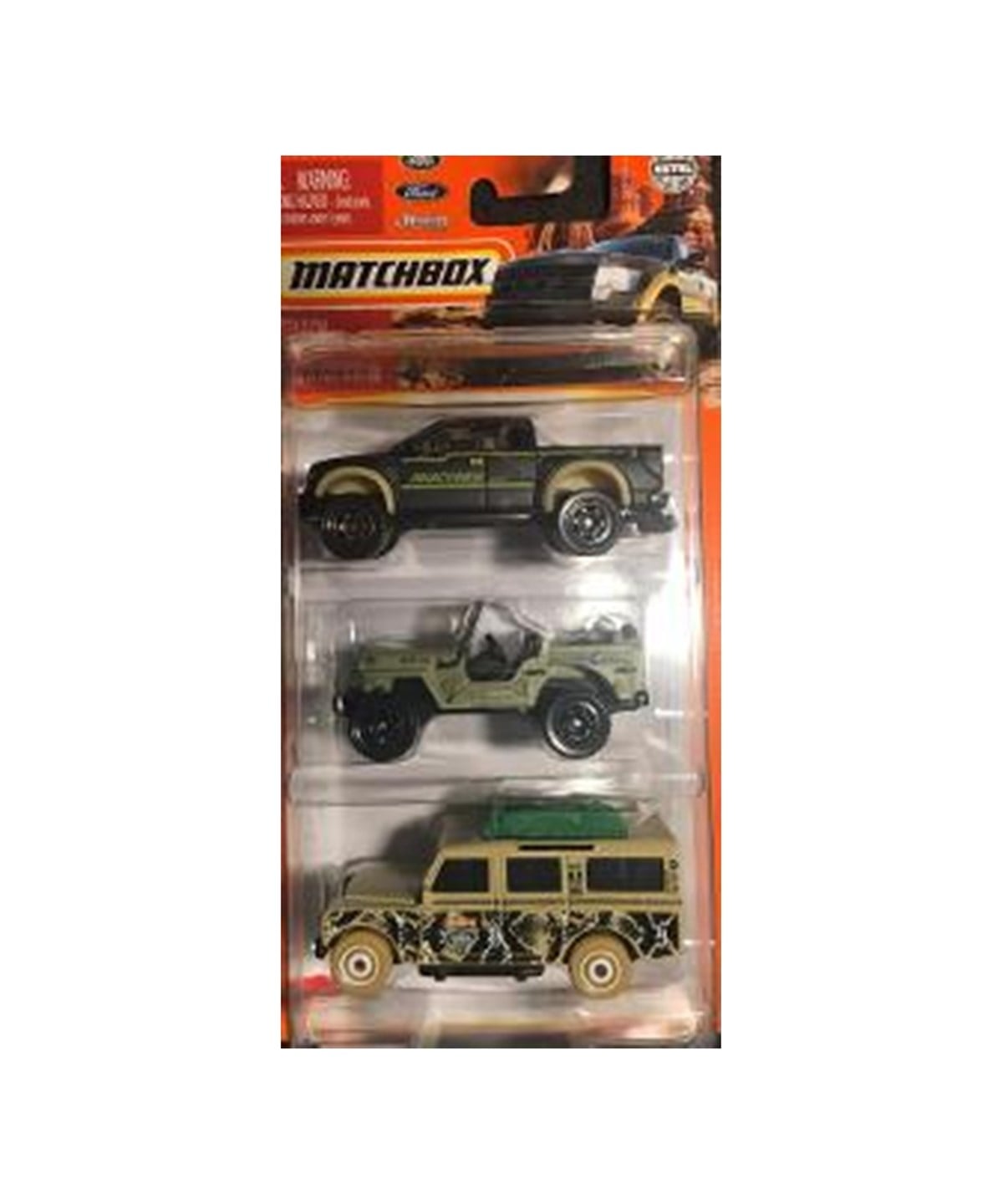 Çek-Bırak ve Sürmeli Arabalar, Hot Wheels, Matchbox Üçlü Araba Seti C3713 HFK18
