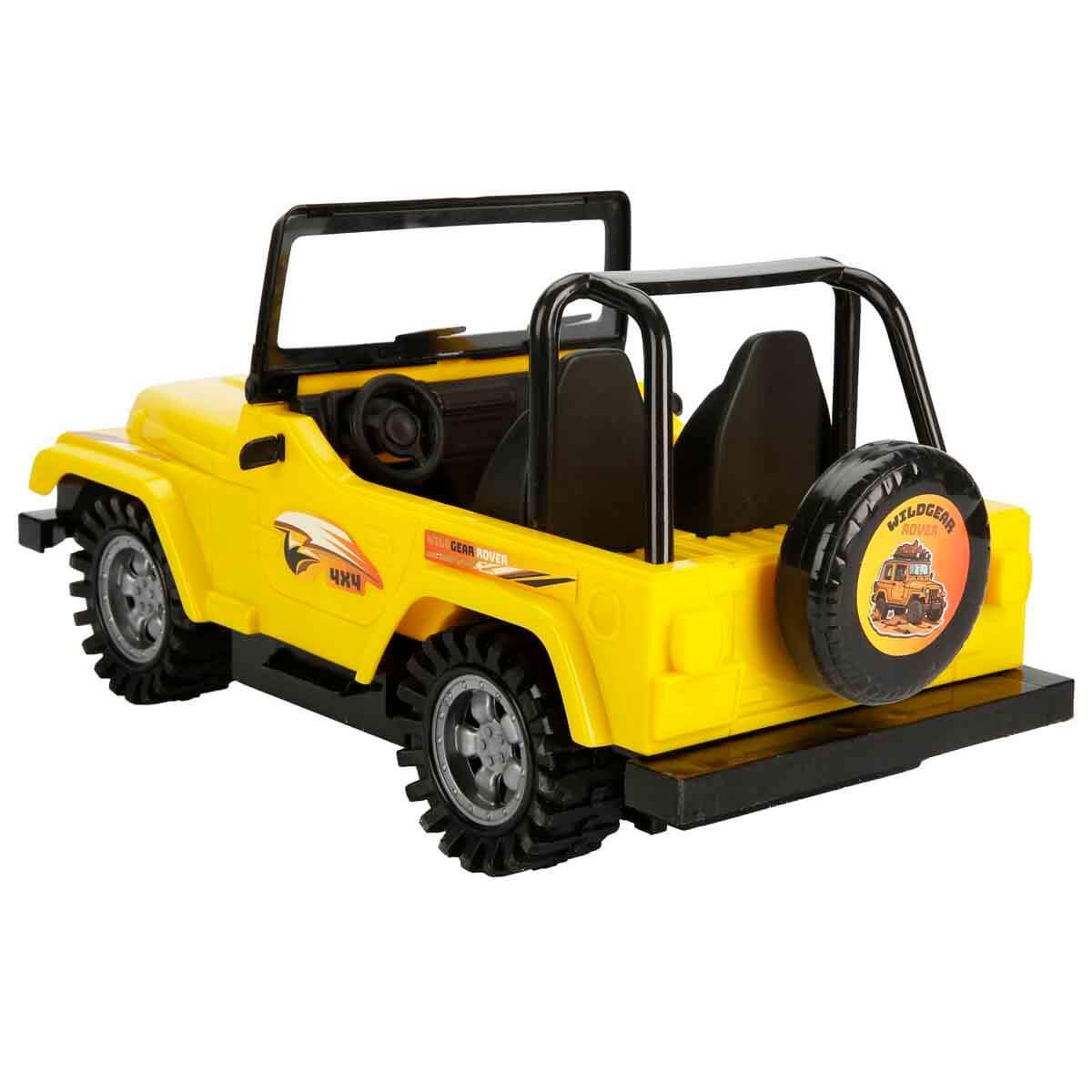 Çek-Bırak ve Sürmeli Arabalar, Sunman, Maxx Wheels 4x4 Wildgear Rover Jeep 53652 Sarı