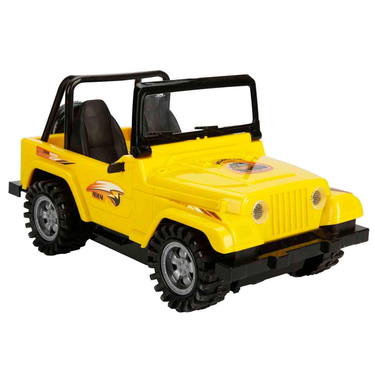 Çek-Bırak ve Sürmeli Arabalar, Sunman, Maxx Wheels 4x4 Wildgear Rover Jeep 53652 Sarı