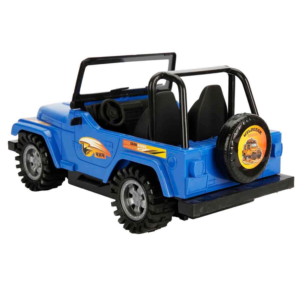 Çek-Bırak ve Sürmeli Arabalar, Sunman, Maxx Wheels 4x4 Wildgear Rover Jeep 53652 Mavi