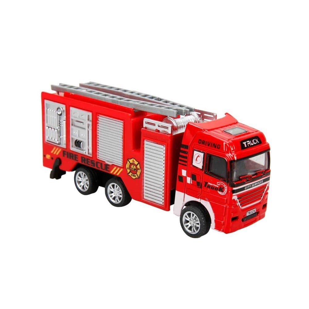Çek-Bırak ve Sürmeli Arabalar, Sunman, Maxx Wheels Model İtfaiye Araçları 11,5 cm 16367 İtfaiye Aracı