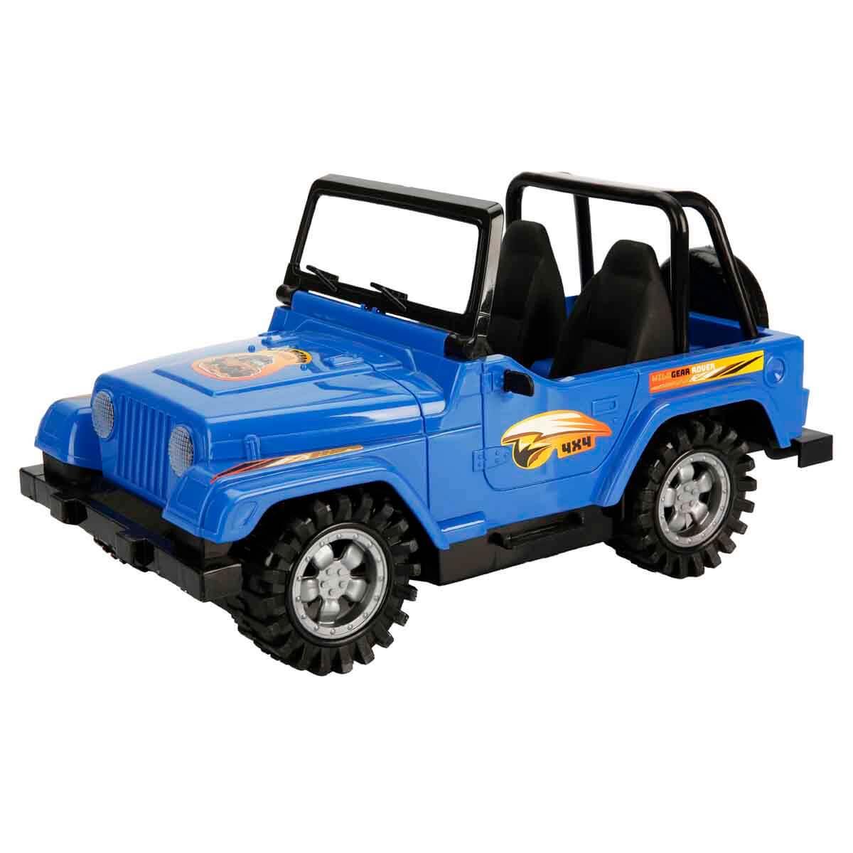 Çek-Bırak ve Sürmeli Arabalar, Sunman, Maxx Wheels 4x4 Wildgear Rover Jeep 53652 Mavi