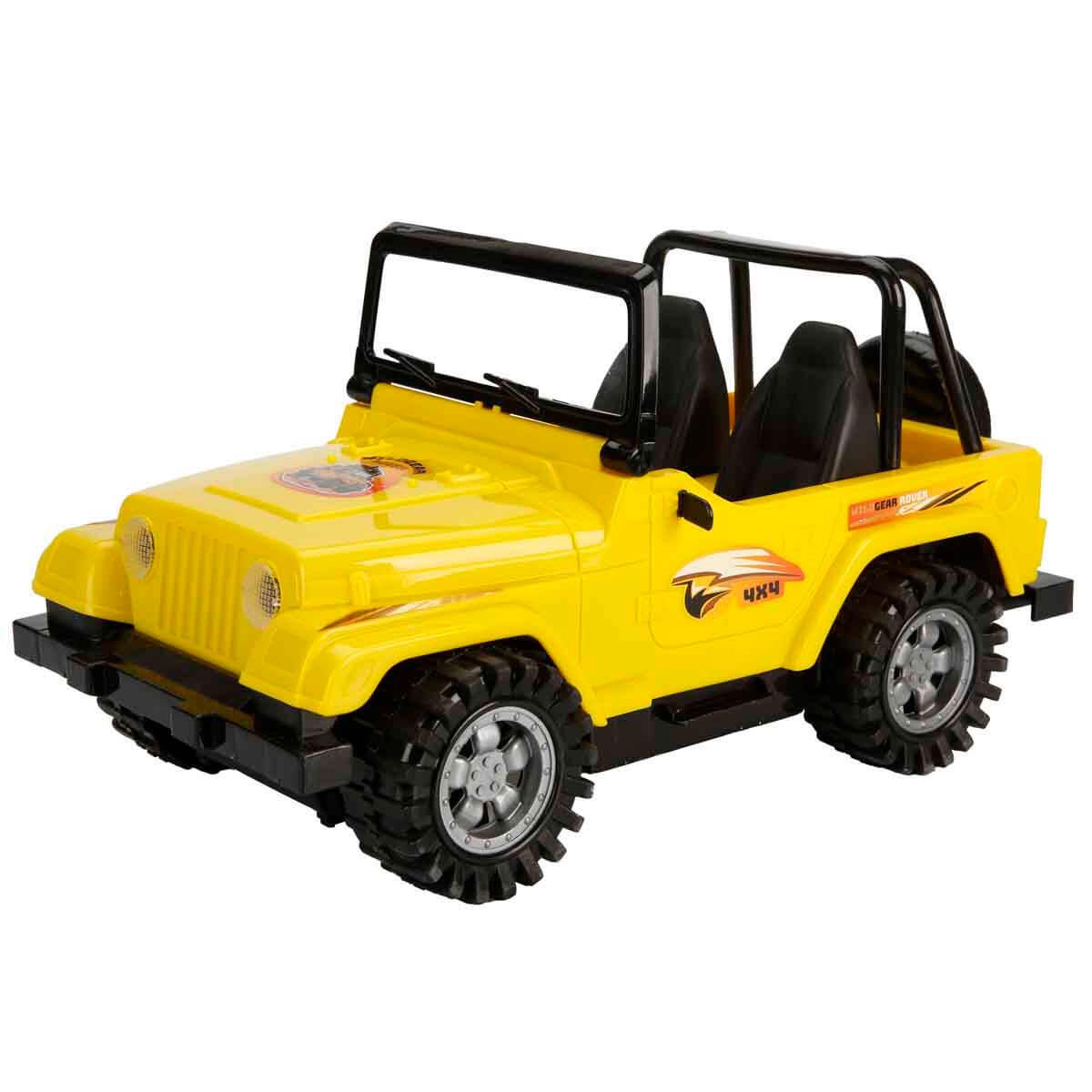 Çek-Bırak ve Sürmeli Arabalar, Sunman, Maxx Wheels 4x4 Wildgear Rover Jeep 53652 Sarı