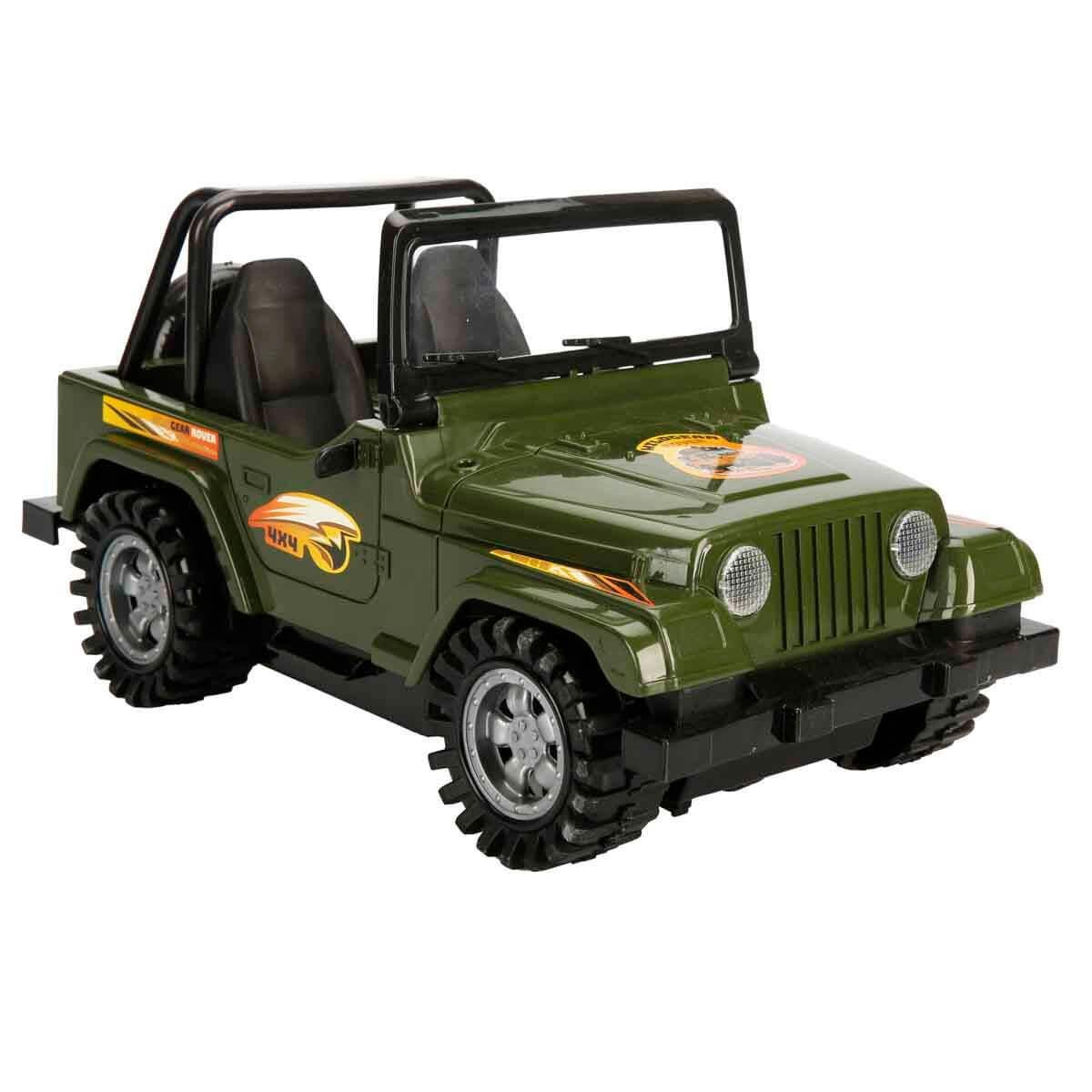 Çek-Bırak ve Sürmeli Arabalar, Sunman, Maxx Wheels 4x4 Wildgear Rover Jeep 53652 Yeşil