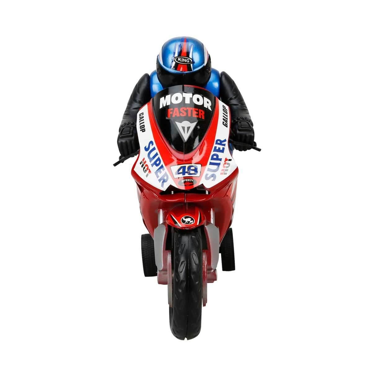 Çek-Bırak ve Sürmeli Arabalar, Sunman, Super Racer Sürtmeli Motorsiklet 32 cm 81010 Kırmızı