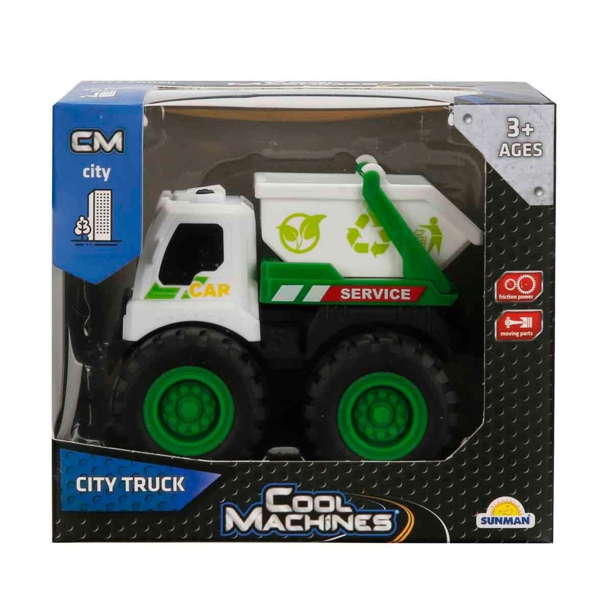 Çek-Bırak ve Sürmeli Arabalar, Sunman, Sürtmeli Şehir Aracı 47132 Beyaz Geri Dönüşüm Aracı