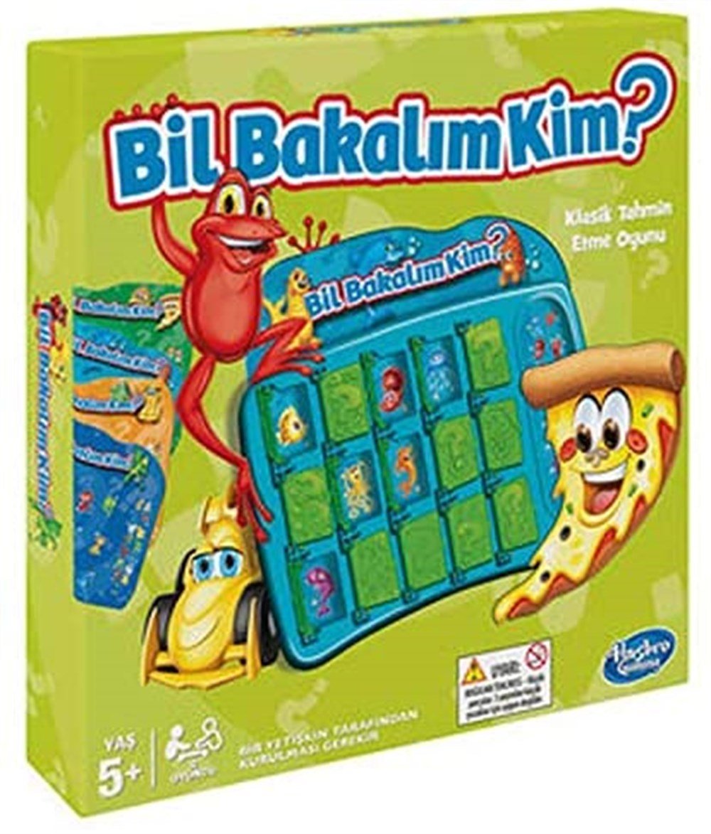 Çocuk Kutu Oyunları, Hasbro Game, Bil Bakalım Kim Eğlenceli Karakterler A5696 Klasik Tahmin Etme Oyunu