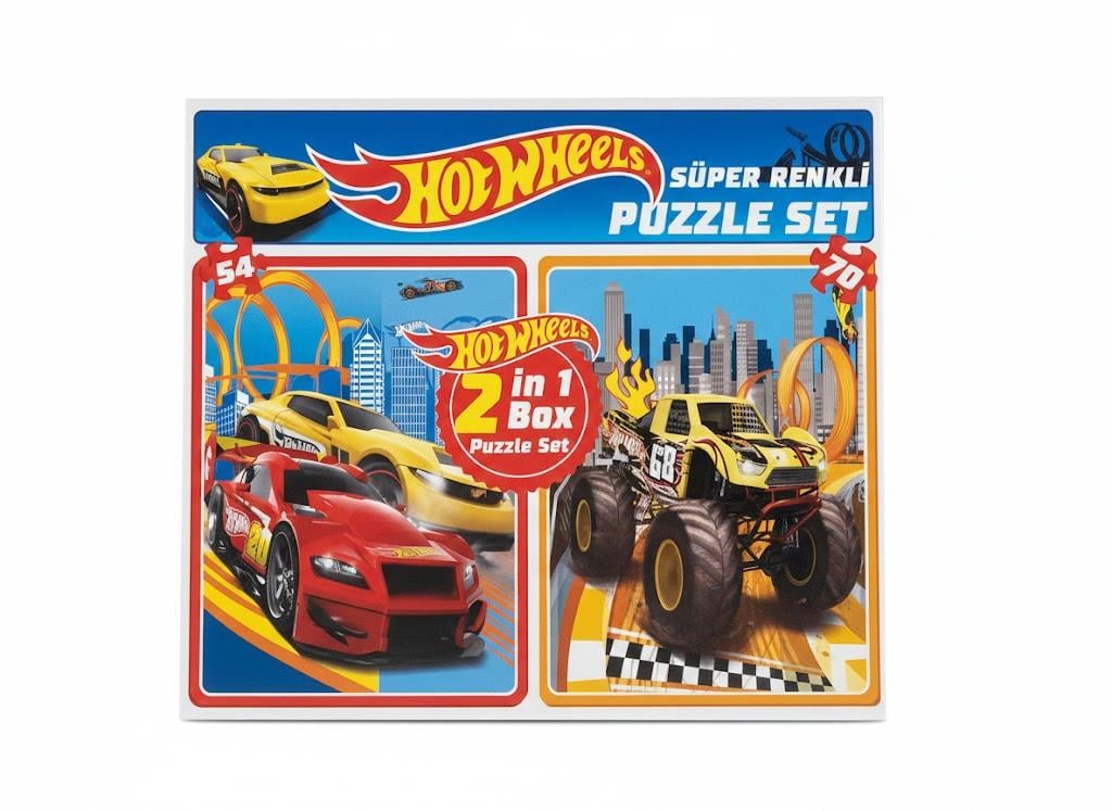 Çocuk Puzzle, DIYTOY, 2 in 1 Puzzle 54+70 Parça