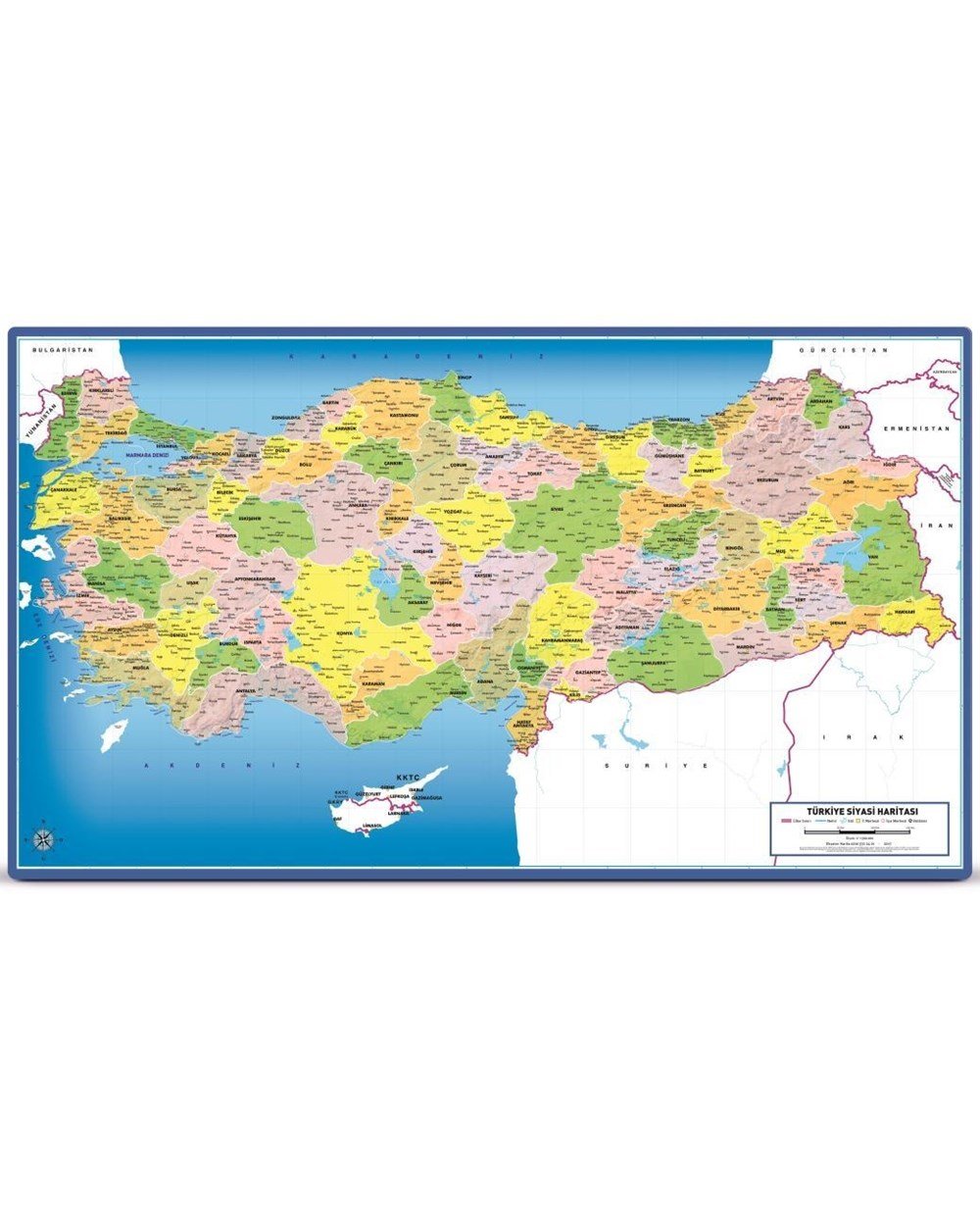 Çocuk Puzzle, ART PUZZLE, Art Çocuk Puzzle 81 Parça Türkiye Siyasi Haritası Frame Puzzle