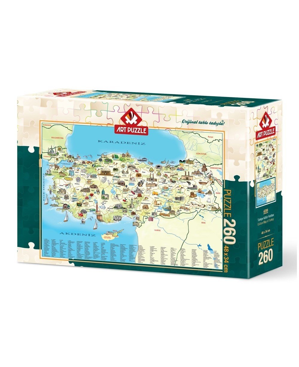 Çocuk Puzzle, ART PUZZLE, Art Puzzle Türkiye Kültür Haritası 260 Parça Puzzle 4288