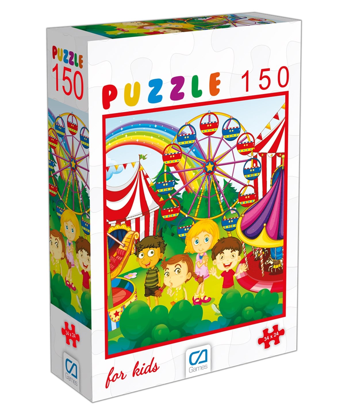 Çocuk Puzzle, CA Games, CA Games 6101 Lunapark Puzzle 150 Parça