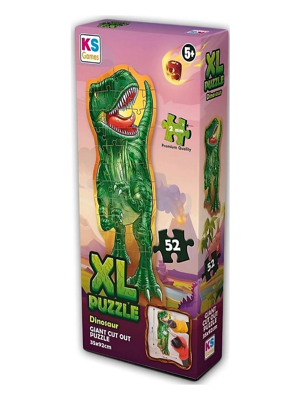Çocuk Puzzle, KS GAMES, Dinosaur XL Puzzle 52 Parça 28615