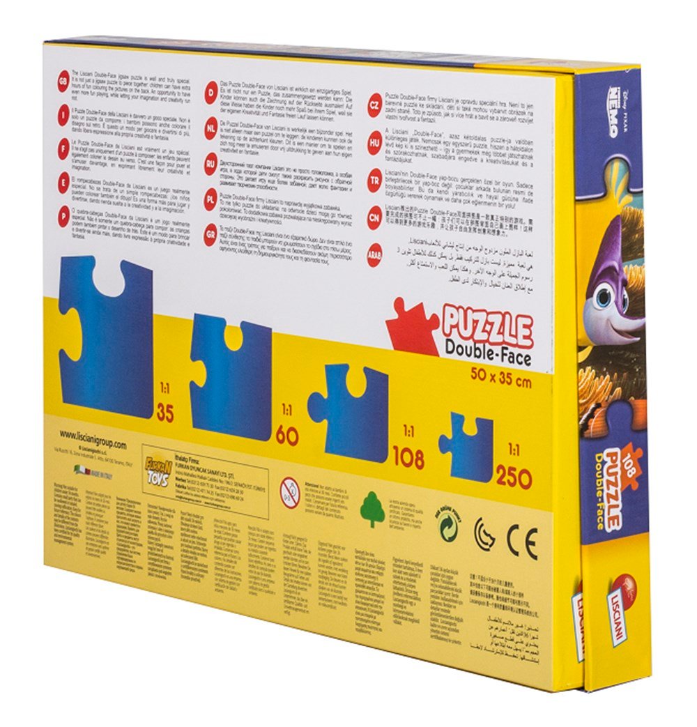 Çocuk Puzzle, Disney Planes, Disney Nemo 108 Parça Kalemli Puzzle Lisciani 56675