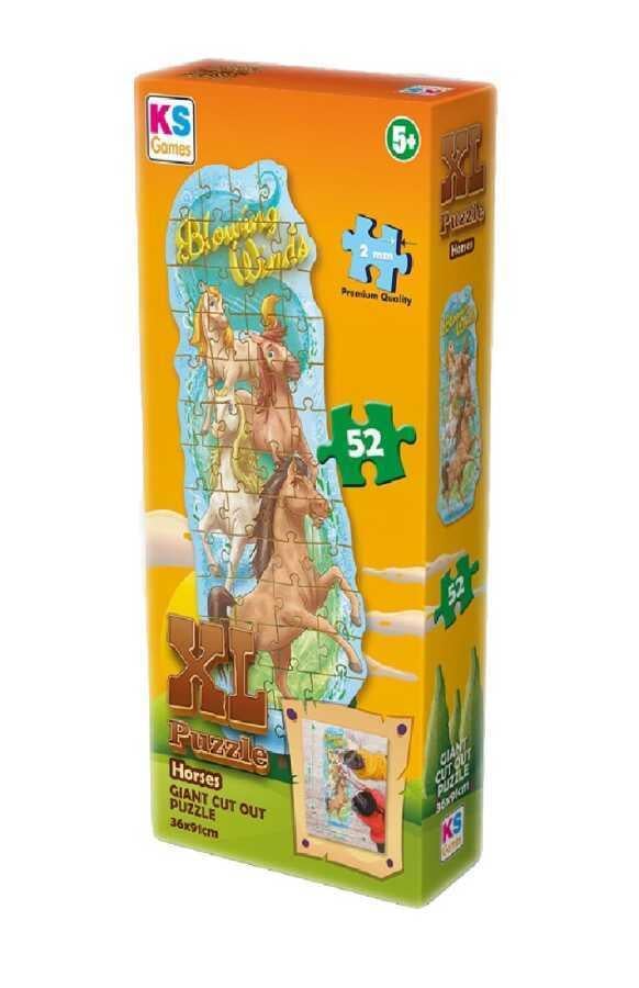 Çocuk Puzzle, KS GAMES, Horses XL Puzzle 52 Parça 28619