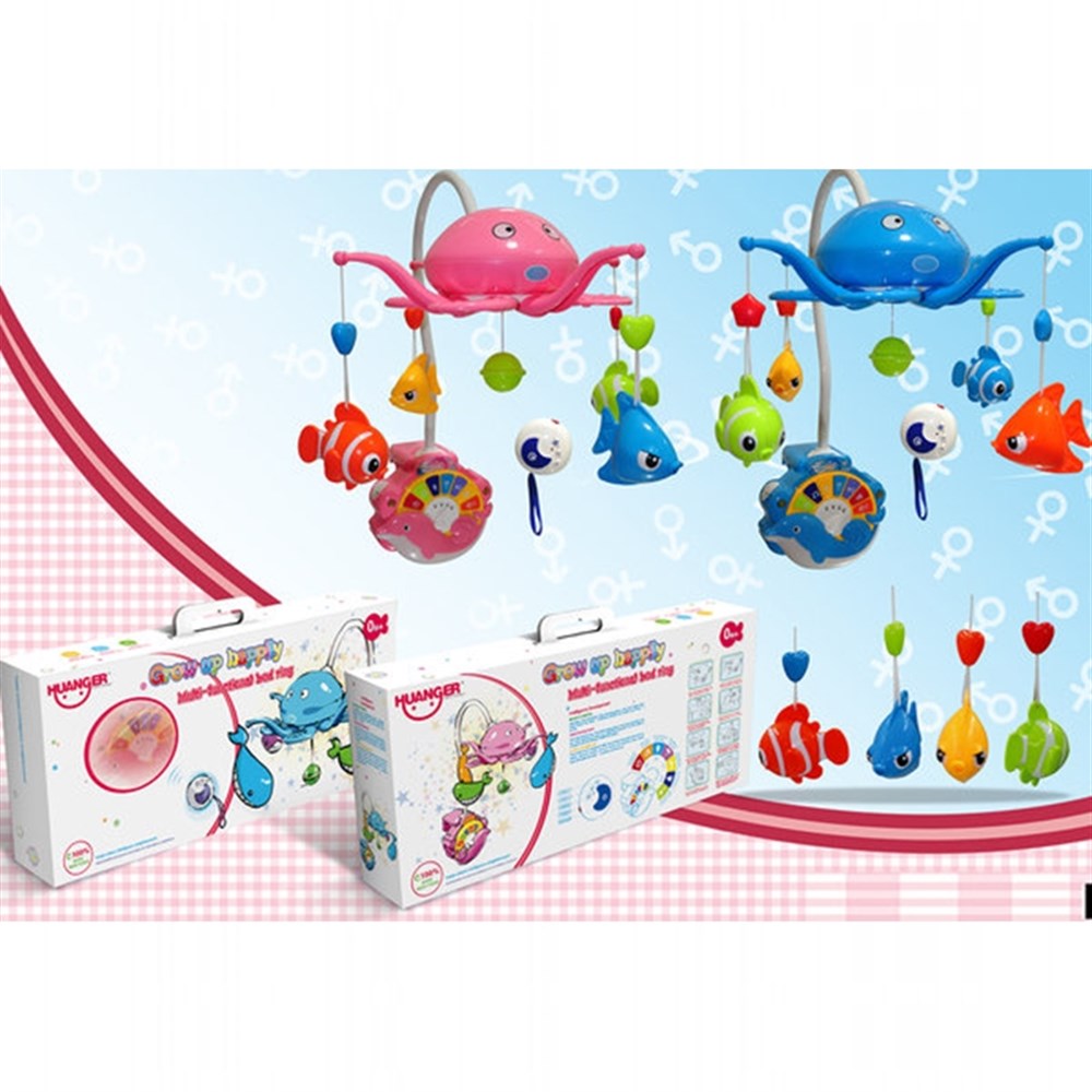 Çok Fonksiyonlu Zaman Ayarlı Müzikli Mutlu Düşler Dönence - Pembe Yunus 777-7