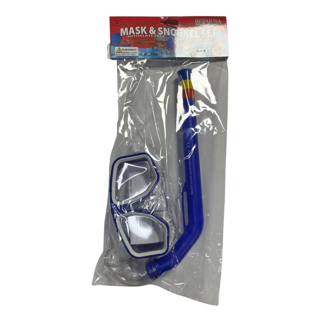 Deniz ve Havuz Ürünleri, OSMAN KIZILKAYA, Bermuda Pvc Maske Snorkel Set AK405 Mavi