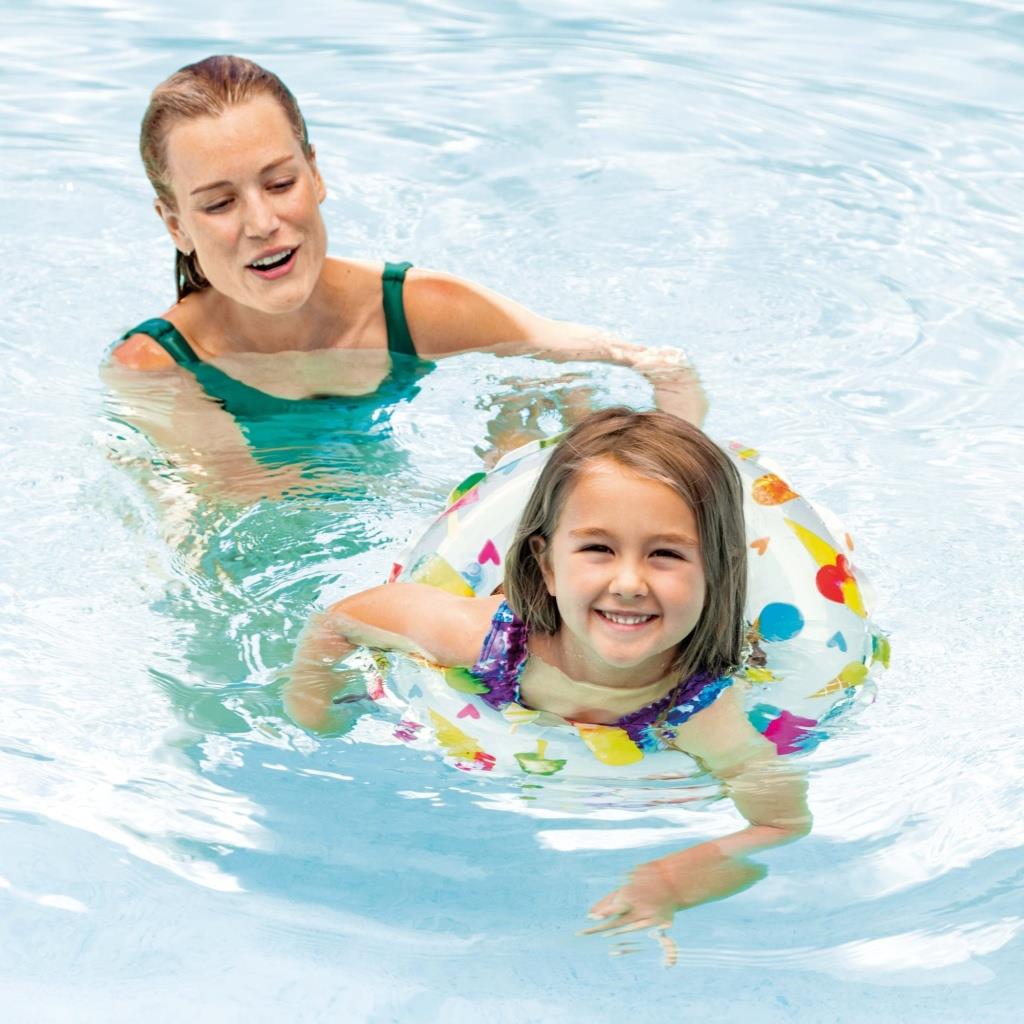 Deniz ve Havuz Ürünleri, intex, Intex Desenli Simit 51 cm 3-6 Yaş 52302 Dondurma Desenli