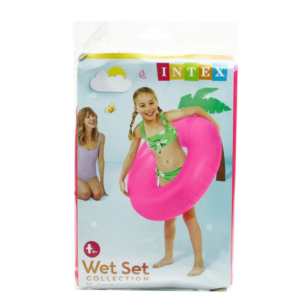 Deniz ve Havuz Ürünleri, intex, Intex Neon Renkli Simit 91 cm 9+ Yaş 52623 Pembe