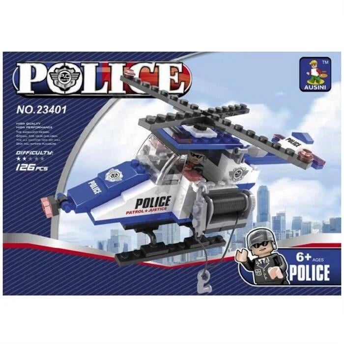 Diğer Lego Setleri, MEGA OYUNCAK, Ausini Polis Set 128 Parça