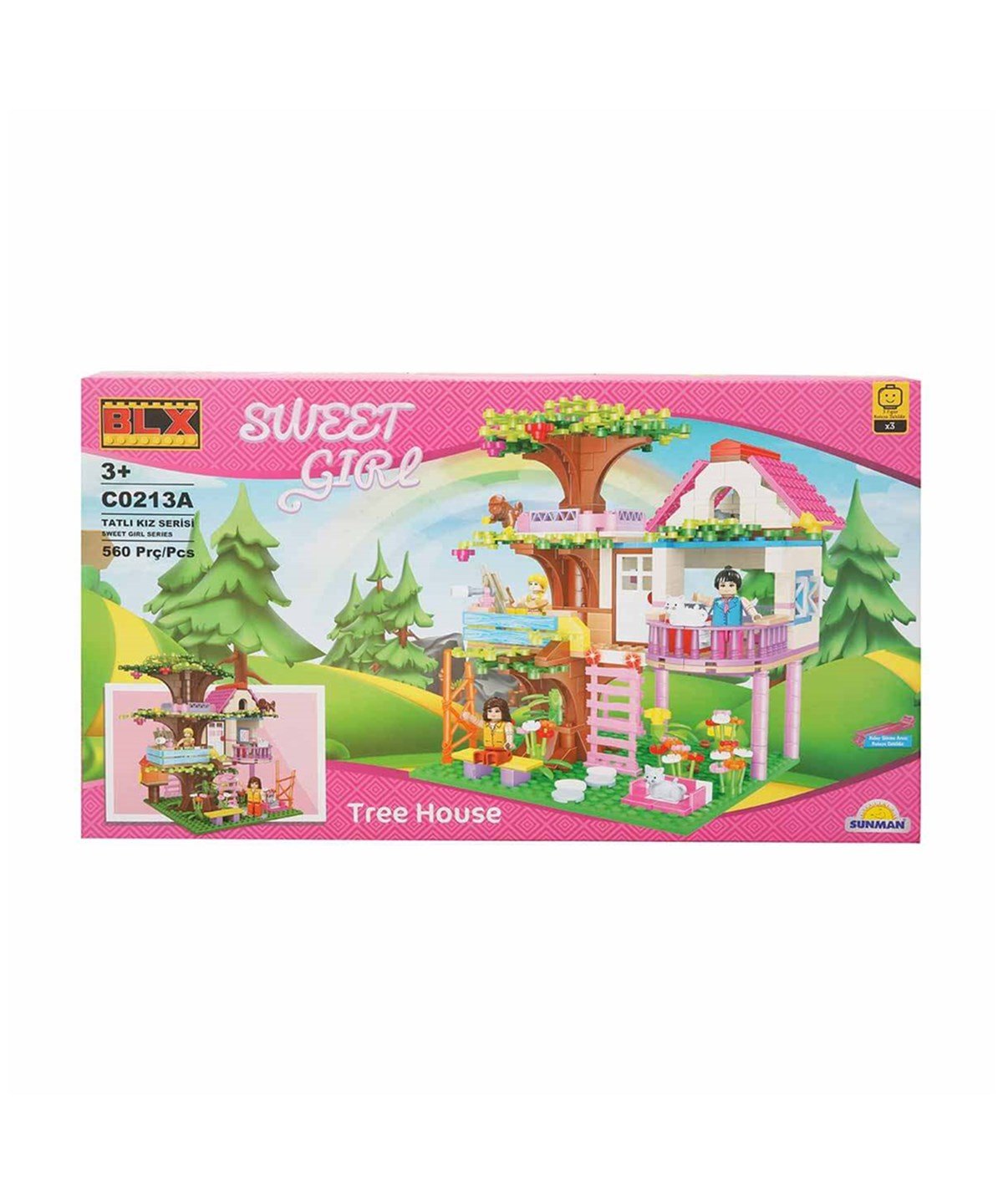Diğer Lego Setleri, Sunman, BLX Ağaç Ev 560 Parça C0213 560 Parça Lego Seti